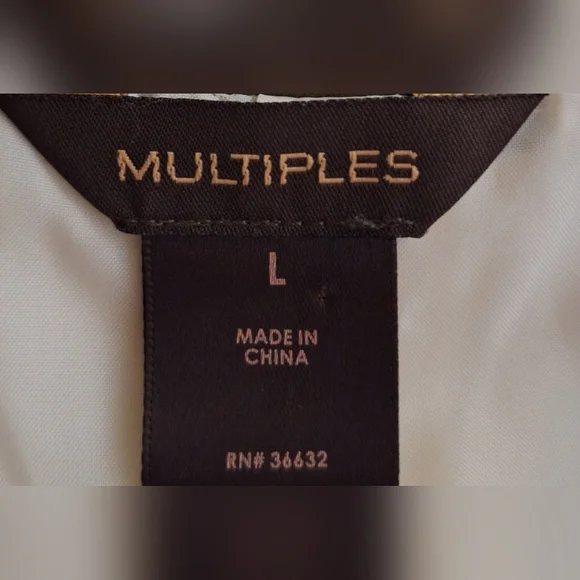 MULTIPLES Cream and Brown Floral Blazer - Picture 8 of 9